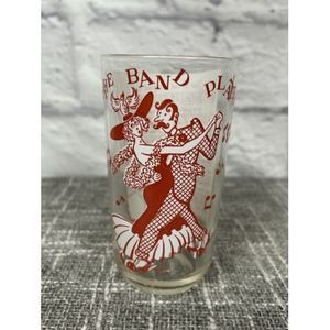 Vintage The Band Played On Glass Hazel‎ Atlas Big Top Peanut Butter Lyrics
